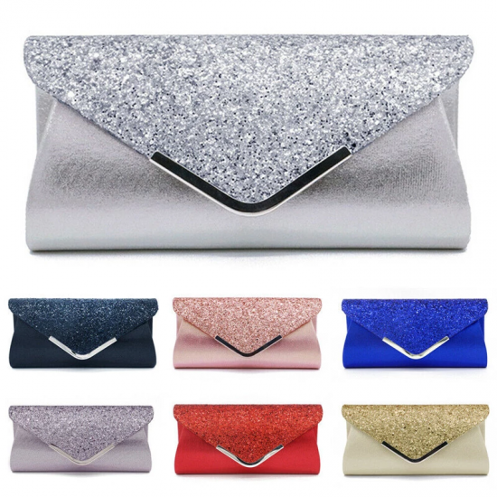 2022 High Quality PU Leather Women Lady Sequins Clutch Bag Evening Wedding Party Prom Handbag Purse Wallet Shinny Shoulder Bags 2022 High Quality PU Leather Women Lady Sequins Clutch Bag Evening Wedding Party Prom Handbag Purse Wallet Shinny Shoulder Bags