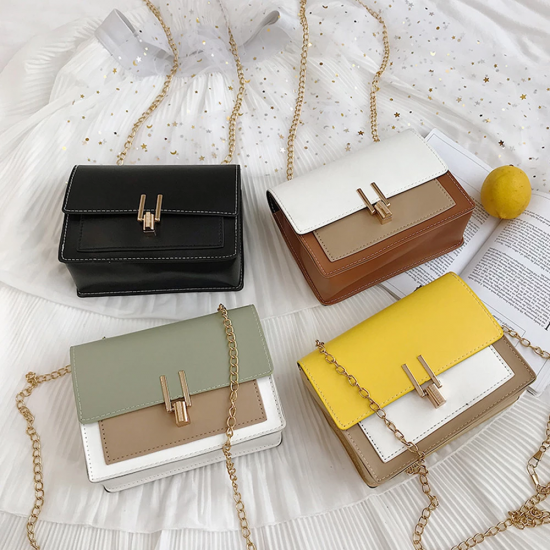 2022 Chain Crossbody Bag High Quality Leather Small Shoulder Messenger Bags For Women Female Travel Mini Bags Sqare Shoulder Bags 2022 Chain Crossbody Bag High Quality Leather Small Shoulder Messenger Bags For Women Female Travel Mini Bags Sqare Shoulder Bags